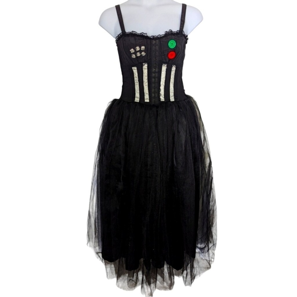 Royal Bones by Daang Sexy Corset Bustier Goth Punk Dress Style 101103 Size Large - Picture 2 of 10